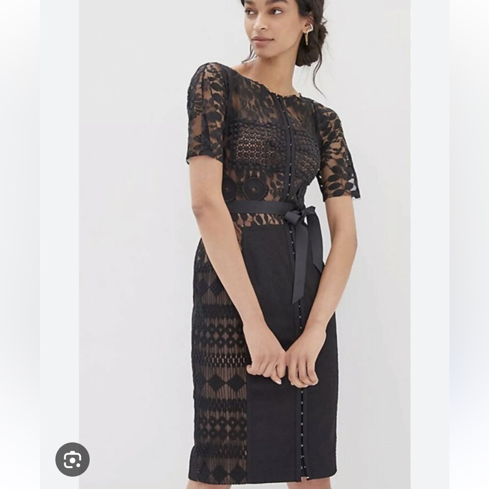 Byron Lars Beguile Elegant Black Lace Dress